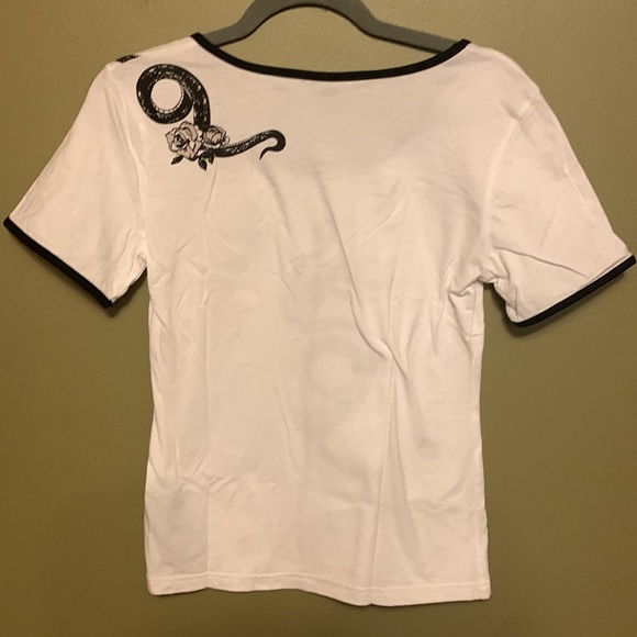 Serpents & Roses Ringer T-Shirt - Picture 3 of 4